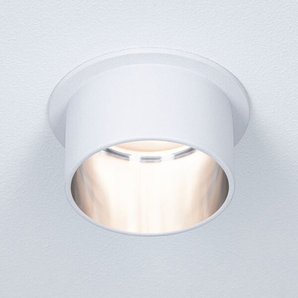 Paulmann Gil LED încastrat alb mat/fier set 3x, reglabil, Alb, Baie, Metal, Modern, Corpuri de iluminat încastrate rotunde