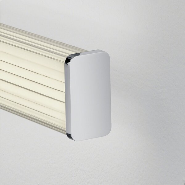 Helestra LED de perete Alla IP44 90cm cromat pentru baie, Metalic, Baie, Plastic, Modern