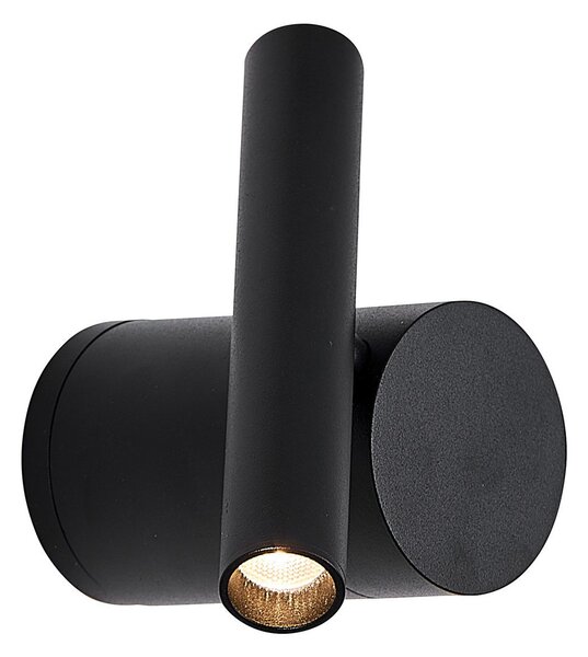 Viokef Planet LED de perete, negru, Negru, Camera de zi / sufragerie, Aluminiu, Modern