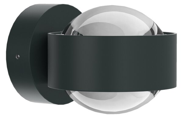 Top Light Puk Mini Wall LED 2x8W lentile transparente, antracit mat, reglabil, Negru, Camera de zi / sufragerie, Metal, Design