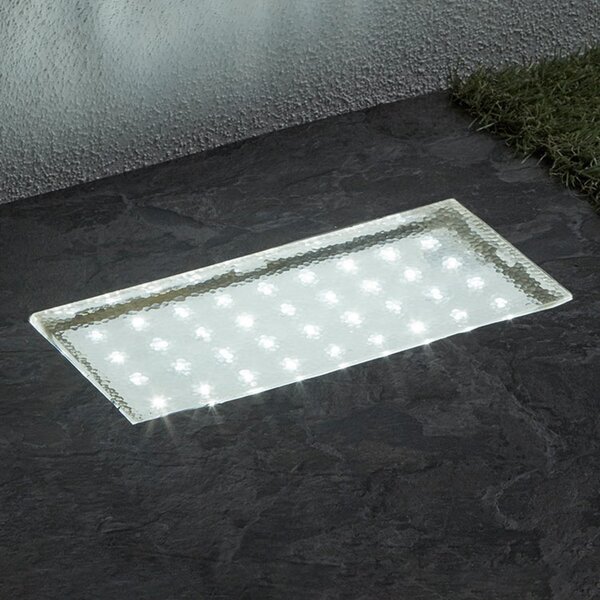 Searchlight Lampă LED de sol Walkover, 20 cm, rectangulară, Alb, Plastic, Modern, Luminile încastrate unghiulare
