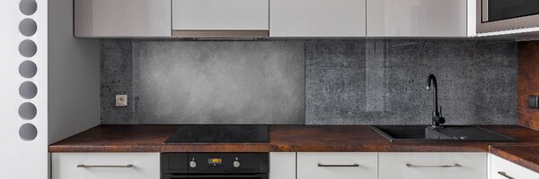Panou sticlă bucătărie fundal de beton