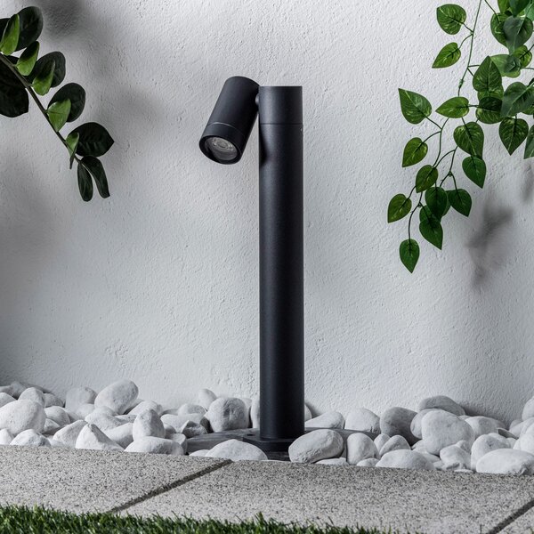 PRIOS Prios Tulimar lampă cu soclu, 45cm, antracit 1 bec, metal, reglabil, Negru, Metal, Modern