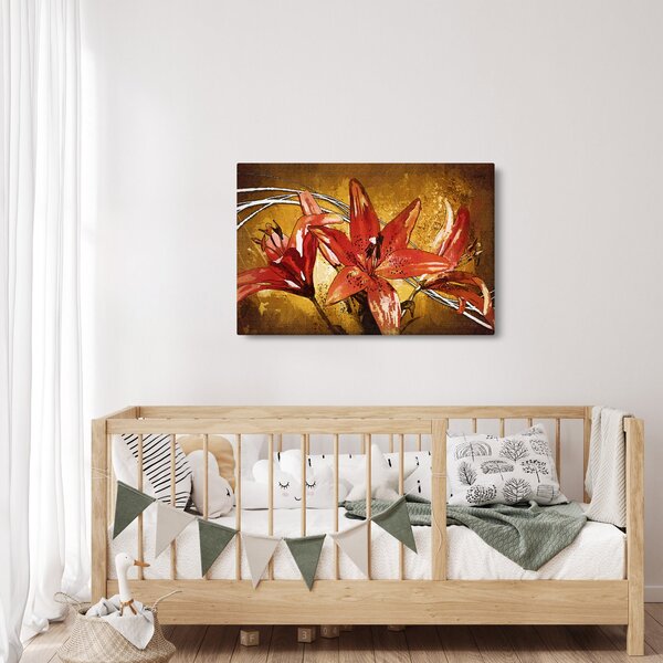 Tablou cu flori de crini (90x60 cm)