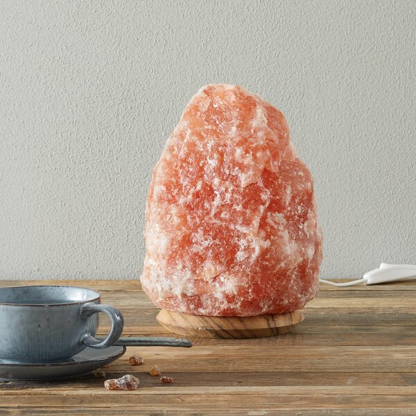 Wagner Life ROCK - Lampă din cristal de sare 4-6 kg, înălțime aprox. 23 cm, Portocaliu, Camera de zi / sufragerie, Piatră