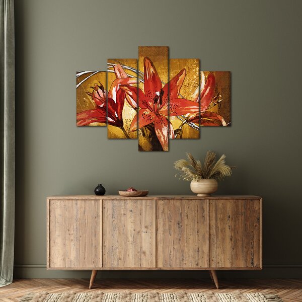 Tablou cu flori de crini (150x105 cm)