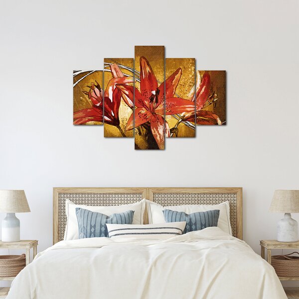 Tablou cu flori de crini (150x105 cm)