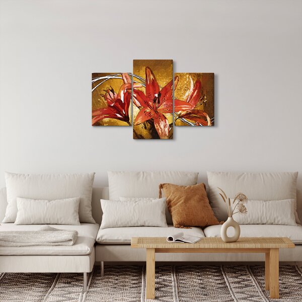Tablou cu flori de crini (90x60 cm)