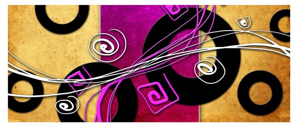 Tablou abstracției (120x50 cm)