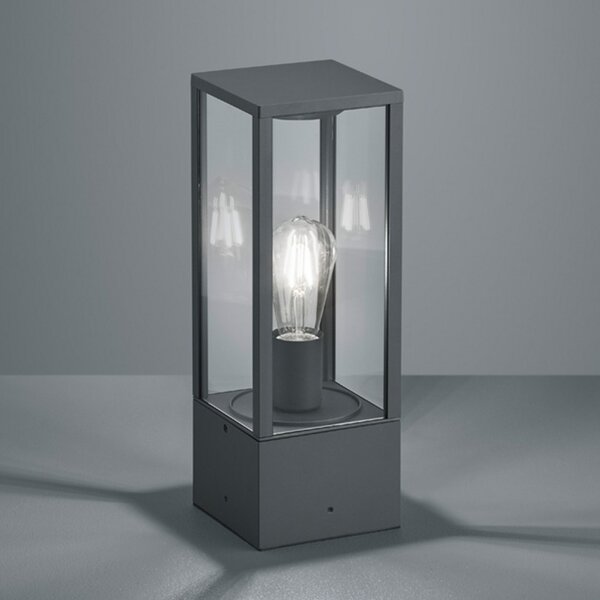 Trio Lighting Lampă cu postament Garonne, antracit, reglabil, Negru, Metal, Modern