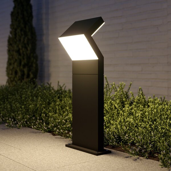 Arcchio lampă cu soclu LED Havin, antracit, metal, 60cm, Negru, Metal, Modern
