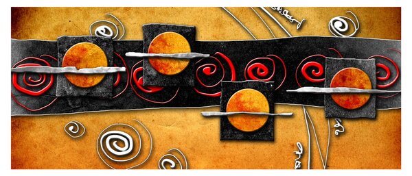 Tablou abstacției - Panete (120x50 cm)