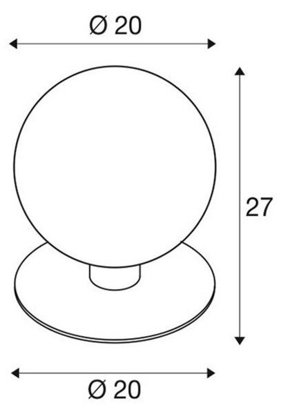 SLV Gloo Pure 27 Lampă pe piedestal, înălțime cm, Negru, Metal, Modern