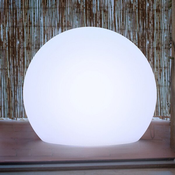Newgarden Buly glob de podea, Ø 60 cm, Alb, Plastic, Modern