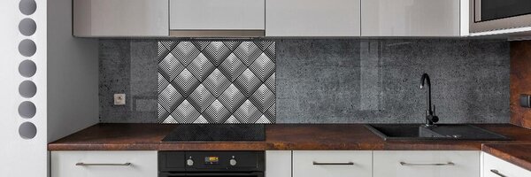 Sticlă pentru bucătărie fundal geometrică