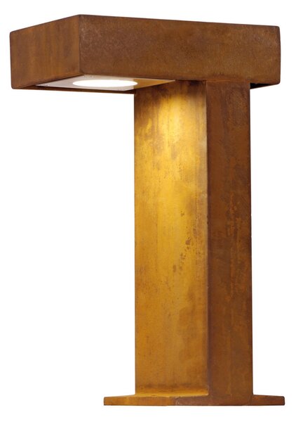 SLV Rusty Pathlight - lumină de soclu maro-ruginie, Maro / Rugină, Metal, Modern