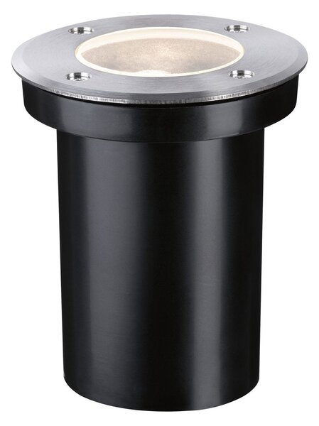 Paulmann Floor Lampă de podea încastrată din oțel inoxidabil GU10, reglabil, Metalic, Metal, Modern, Corpuri de iluminat încastrate rotunde