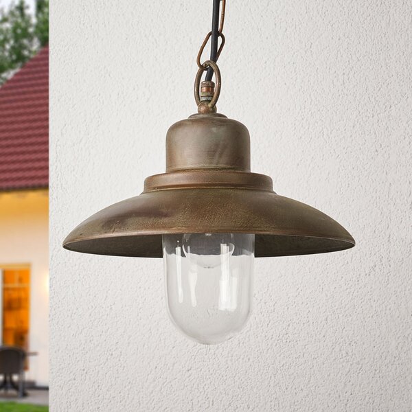 Moretti Luce Lumina de exterior PALERMO, Bronz / Alamă Veche, Metal, Casă de țară / Rustic
