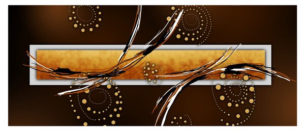 Tablou abstracției - Fluturi (120x50 cm)