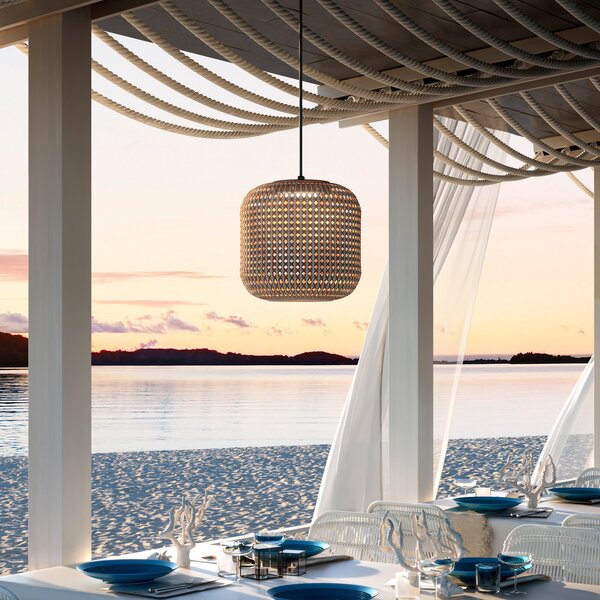 Bover Nans S/31 LED pentru exterior, maro, reglabil, Maro / Rugină, Plastic, Design