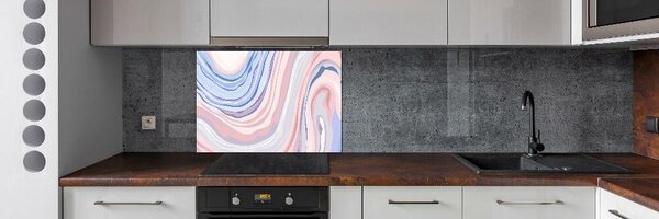 Sticlă pentru bucătărie valuri abstracte
