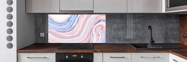 Sticlă pentru bucătărie valuri abstracte