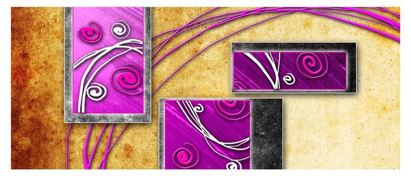 Tablou abstracție (120x50 cm)