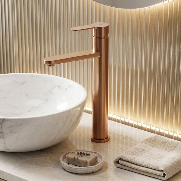 Baterie pentru baie Rea Arcos Brush Copper