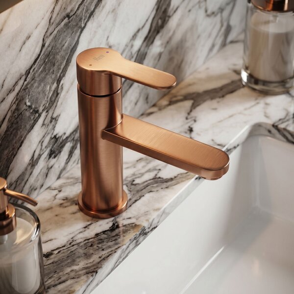 Baterie pentru baie Rea Arcos Brush Copper