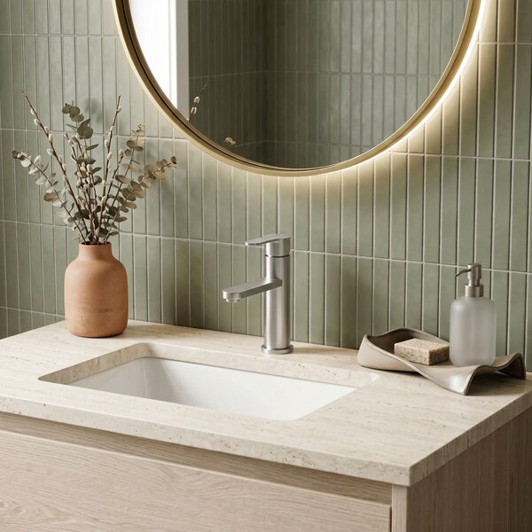 Baterie pentru baie Rea Arcos Brush Nickel