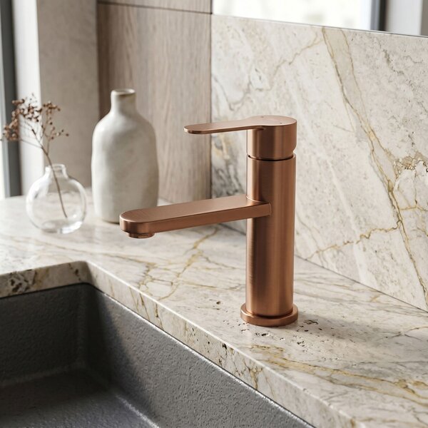Baterie pentru baie Rea Arcos Brush Copper