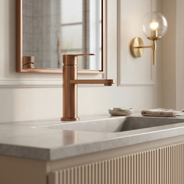 Baterie pentru baie Rea Arcos Brush Copper