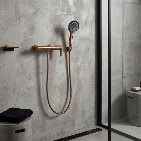 Baterie de duș REA Arcos Brush Copper