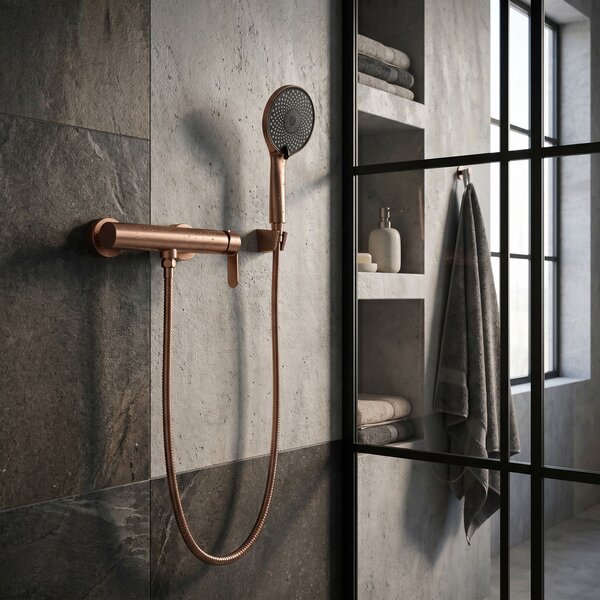 Baterie de duș REA Arcos Brush Copper