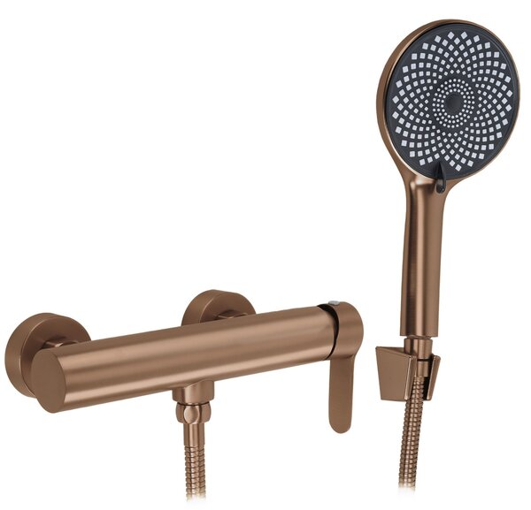 Baterie de duș REA Arcos Brush Copper