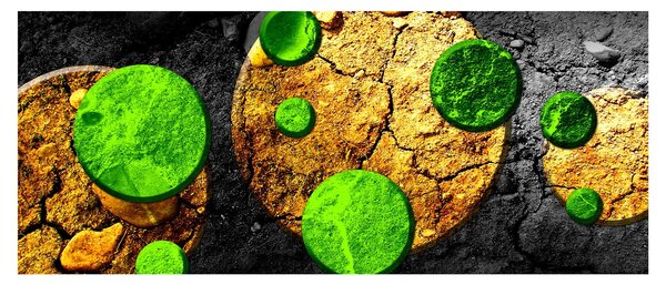 Tablou abstract - Bilă (120x50 cm)