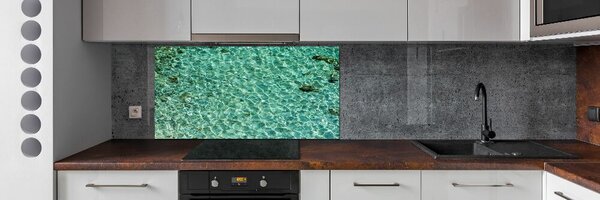 Panou sticlă decorativa bucătărie apă limpede