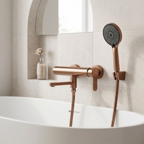Baterie pentru cadă Rea Arcos Brushed Copper