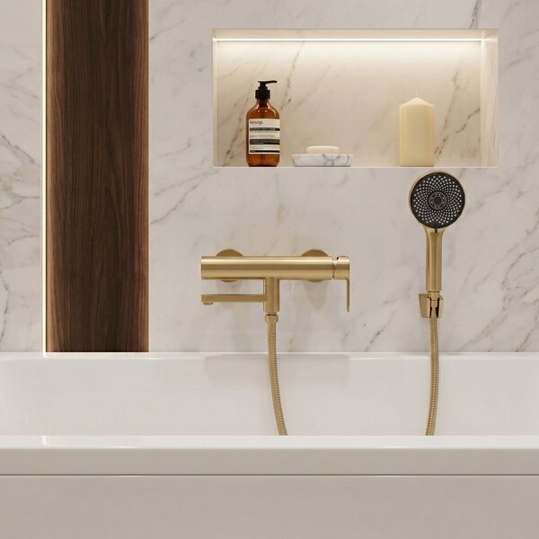 Baterie pentru cadă Rea Arcos Brushed Gold