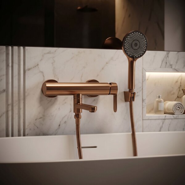 Baterie pentru cadă Rea Arcos Brushed Copper