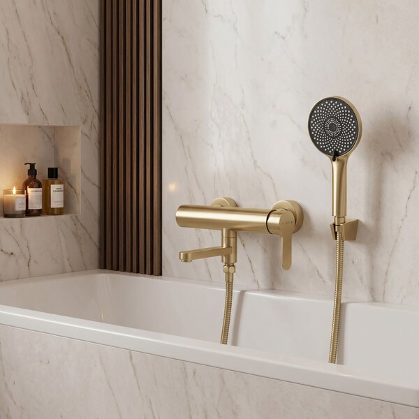 Baterie pentru cadă Rea Arcos Brushed Gold