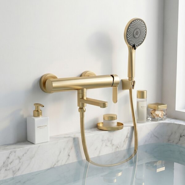 Baterie pentru cadă Rea Arcos Brushed Gold