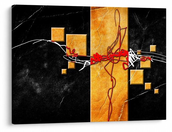 Tablou abstract - Dansatoare (70x50 cm)