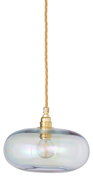 EBB & FLOW Lampa suspendată Horizon, transparentă, sticlă, Ø 21 cm, reglabil, Transparent, Camera de zi / sufragerie, Sticlă, Scandinavă