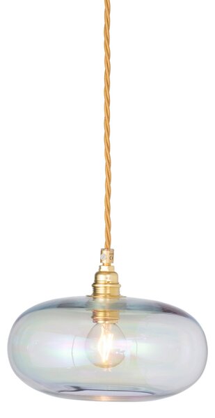 EBB & FLOW Lampa suspendată Horizon, transparentă, sticlă, Ø 21 cm, reglabil, Transparent, Camera de zi / sufragerie, Sticlă, Scandinavă