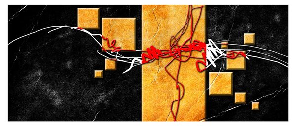 Tablou abstract - Dansatoare (120x50 cm)