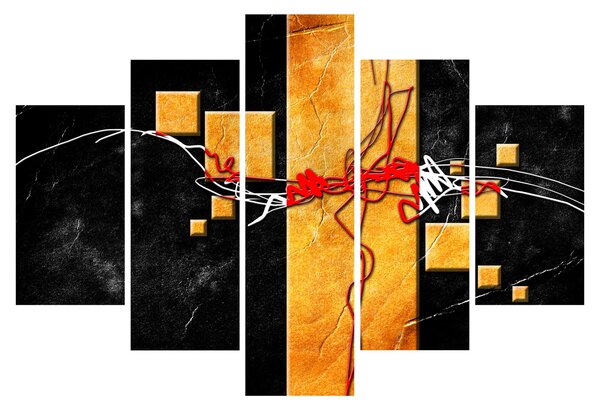 Tablou abstract - Dansatoare (150x105 cm)