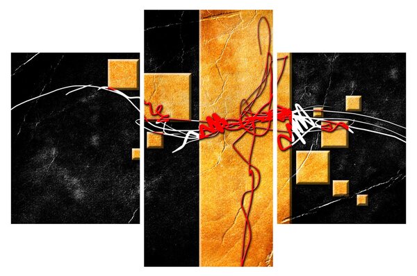 Tablou abstract - Dansatoare (90x60 cm)