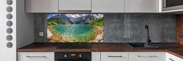 Sticlă pentru bucătărie Lacul în munți