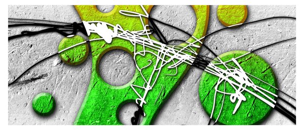 Tablou abstract (120x50 cm)
